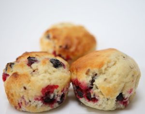 Muffins met blauwebessen